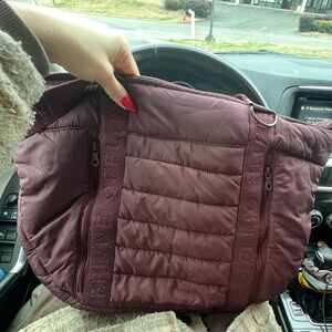Offline Stylish Purple Quilted Women's Bag